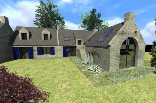 transformation longère locmariquer 3