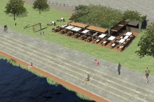 création guinguette bord de l'eau issy les moulinaux restaurant