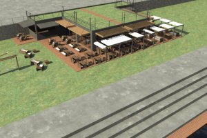 création guinguette bord de seine paris bar architecte restaurant