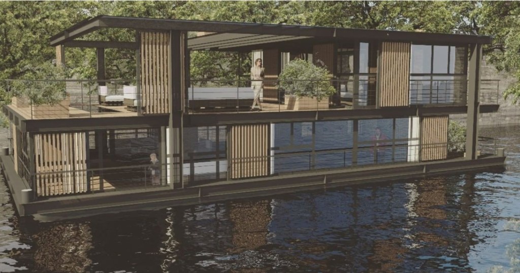 barge habitation. architecte barge habitation. Maison flottante. Architecte maison flottante barge. Barge seine. Architecte maison flottante barge habitation