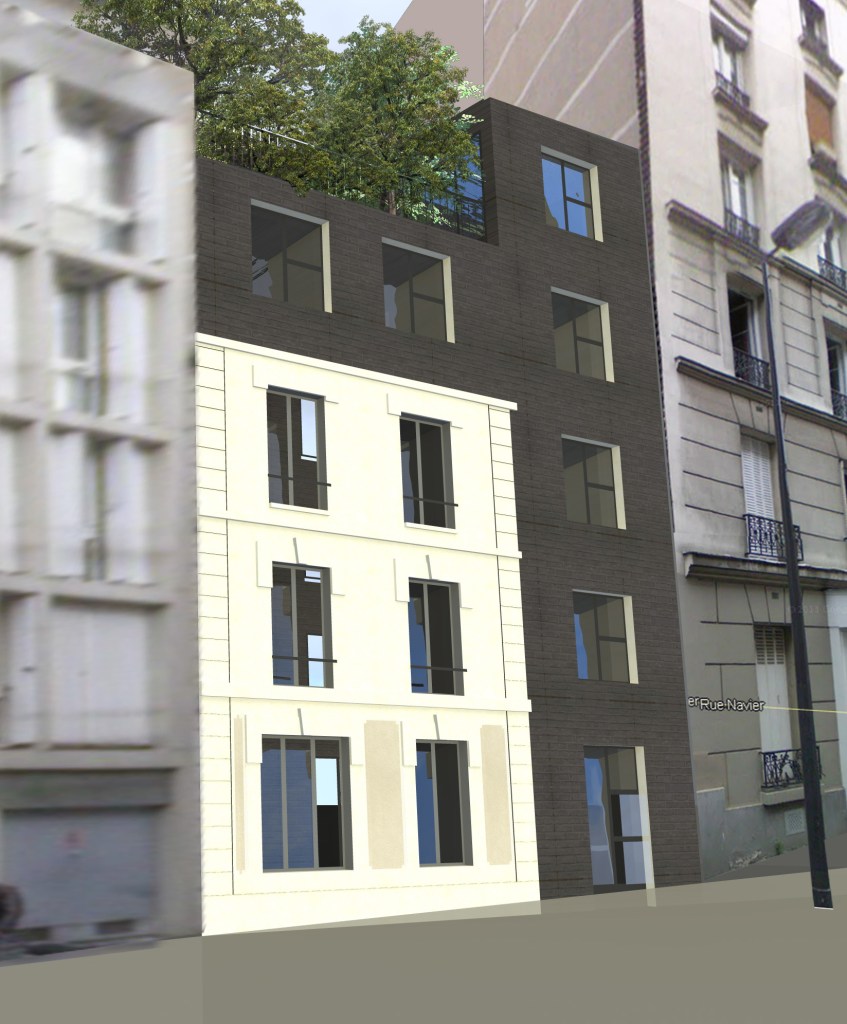 Frédéric Wetzel Architecte. Surélévation immeuble Paris. Extension immeuble Paris architecte. Rénovation immeuble Paris Architecte
