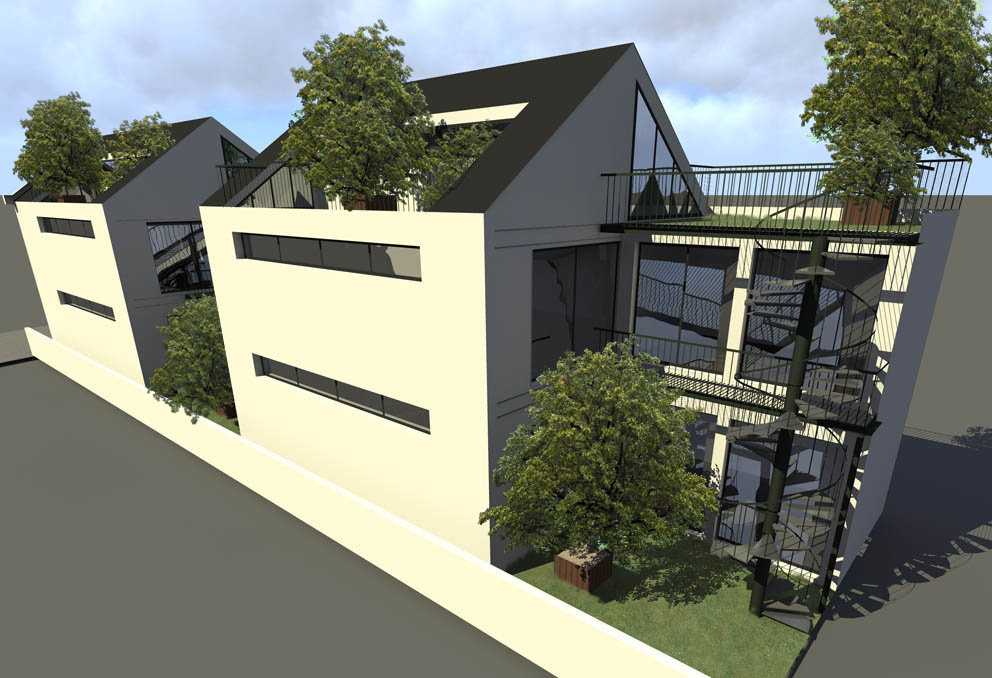 Transformation usine en habitation. Architecte transformation usine. Frédéric Wetzel Architecte. Aménagement usine habitation. Changement affectation usine