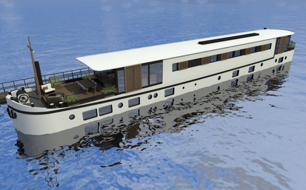 Péniche bureaux. Architecte péniche. Architecte naval. Péniche asnières architecte. Transformation péniche. Espace coworking architecte. Transformation péniche bureaux.