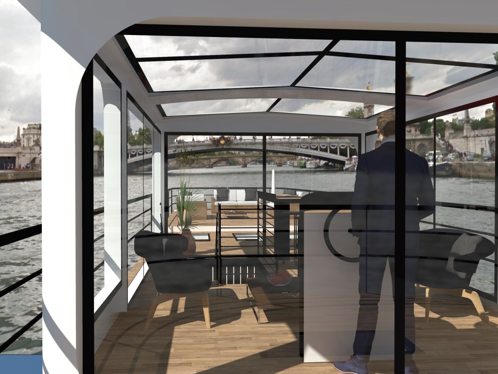 péniche bateau naviguant paris architecte naval paris