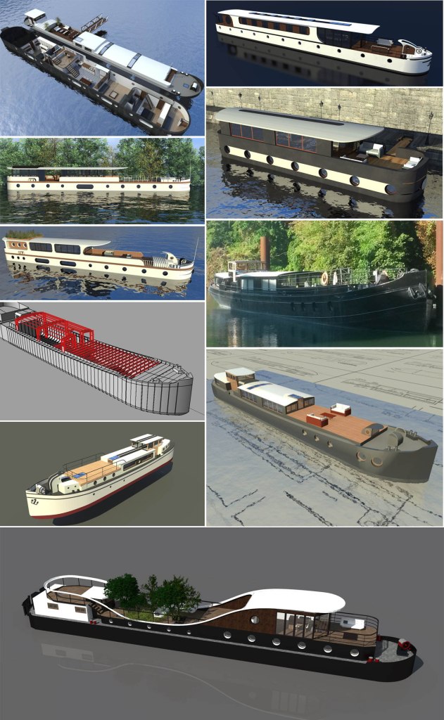 Architecte naval transformation péniches chantier naval péniche Paris